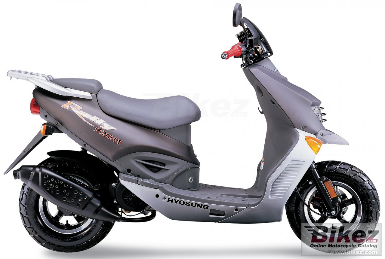Big Hyosung sf 50 rally picture and wallpaper from Bikez.com